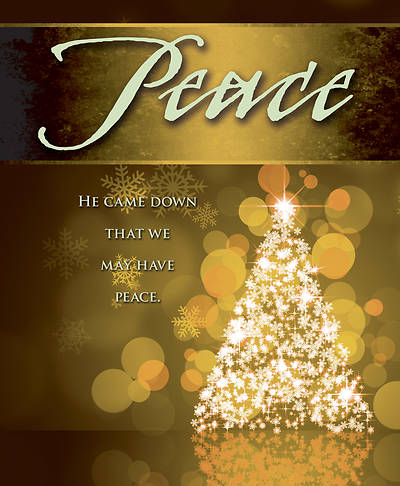 Picture of Peace Tree Advent Bulletin, Large (Pkg of 50)