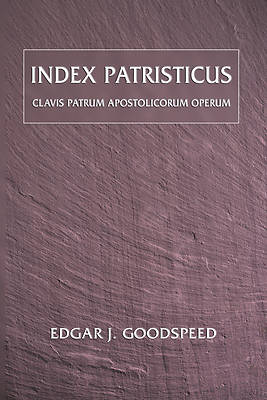 Picture of Index Patristicus