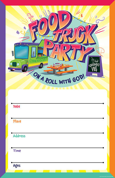 Picture of Vacation Bible School (VBS) Food Truck Party Large Promotional Poster