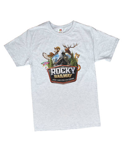 Picture of Vacation Bible School VBS 2021 Rocky Railway Theme T-shirt, Child (Med 10-12)