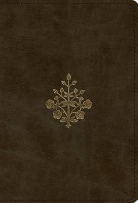 Picture of ESV Large Print Compact Bible (Trutone, Olive, Branch Design)
