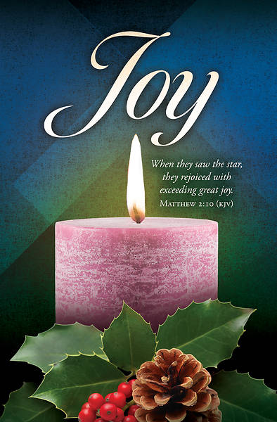 Advent Joy Matthew 2:10 KJV Bulletin