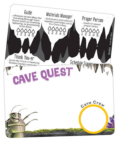 Picture of Vacation Bible School (VBS) 2016 Cave Quest Name Badges (Pkg. of 10)