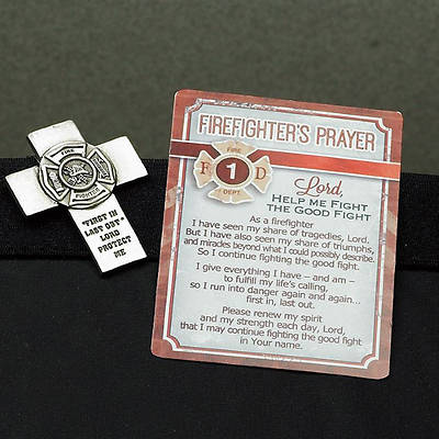 Picture of Firefighter's Prayer Visor Clip and Prayer Card