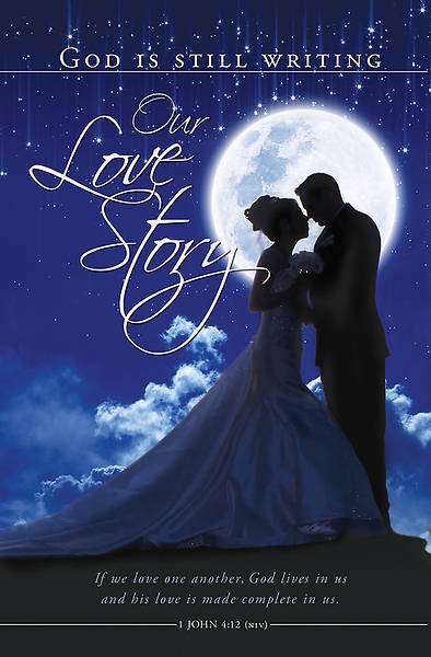 Picture of Our Love Story  Wedding Bulletin (Pkg of 100)
