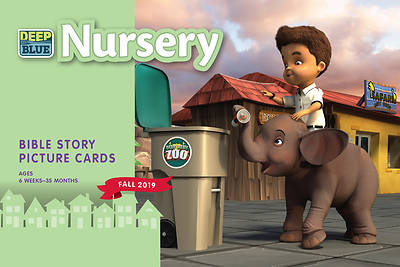 Picture of Deep Blue Nursery Bible Story Picture Cards Fall PDF Download 6-10 Students