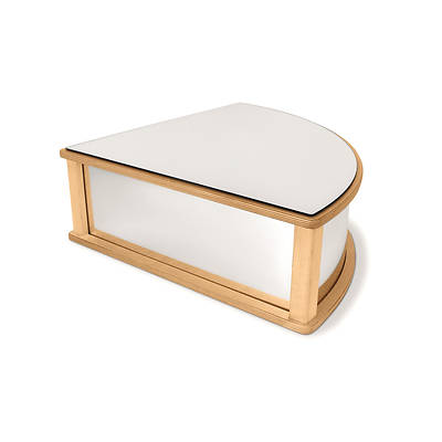 Picture of Whitney Brothers WB0169 Quarter Round Infant Floor Mirror