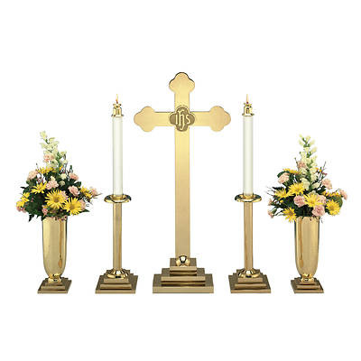 Picture of Sudbury Budded Cross Altar Set