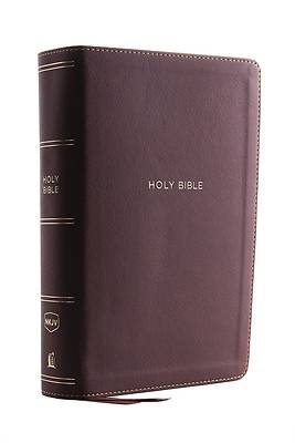 Picture of NKJV, Single-Column Reference Bible, Imitation Leather, Brown, Red Letter Edition, Comfort Print