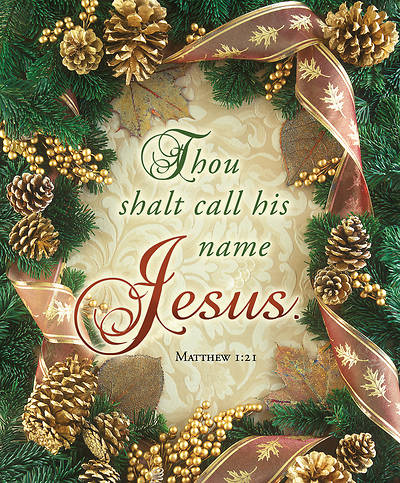 Picture of Call His Name Jesus Christmas Legal Size Bulletin