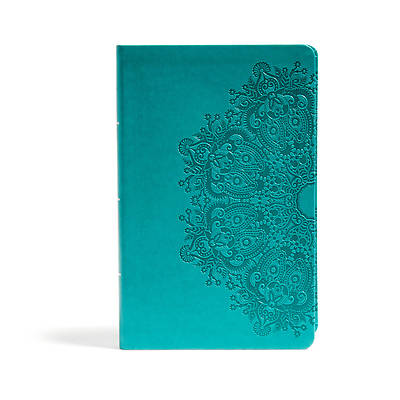 Picture of CSB Large Print Personal Size Reference Bible, Teal Leathertouch