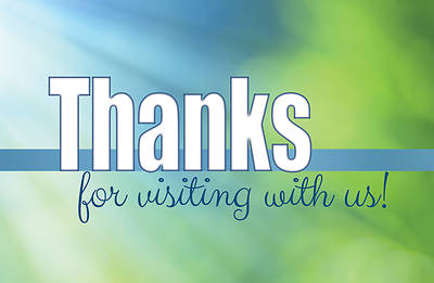 Picture of Thanks for Visiting Postcards