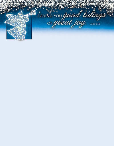 Picture of Christmas Good Tidings Letterhead