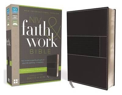 Picture of NIV, Faith and Work Bible, Imitation Leather, Gray