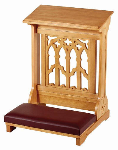 Picture of Canterbury Collection Padded Kneeler - Medium Oak Stain
