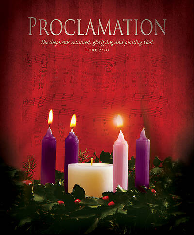 Picture of Advent Proclamation Bulletin Luke 2:20 8.5" x 14" (Package of 100) - WEEK 3