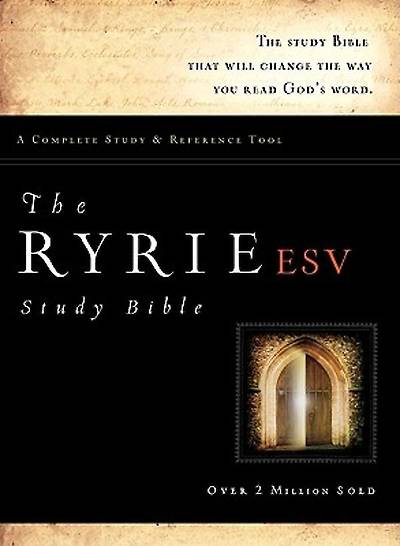 Picture of The Ryrie ESV Study Bible Genuine Leather Burgundy- Red Letter