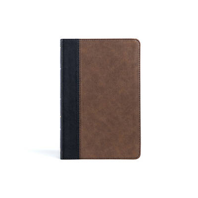 Picture of KJV Thinline Bible, Black/Brown Leathertouch