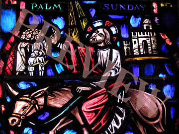 Picture of Download Still Stain Glass Palm Sunday