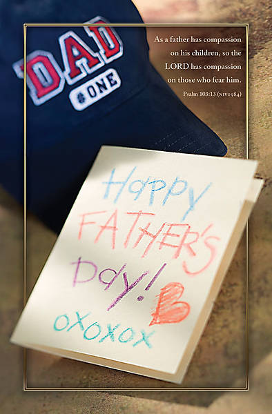 Picture of Father's Day Bulletin,Happy Father's Day, Psalm 103:13, Regular (Package of 100)