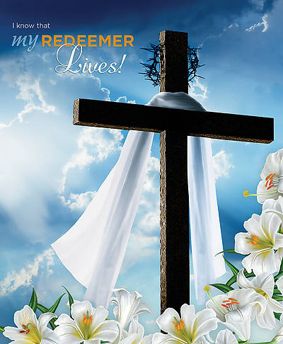 Picture of I Know that My Redeemer Lives Easter Legal Size Bulletin
