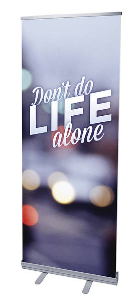 Picture of Don't Do Life Alone RollUp Banner with Stand