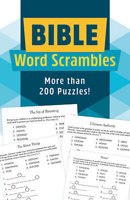 Picture of Bible Word Scrambles