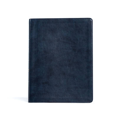 Picture of CSB Verse-By-Verse Reference Bible, Navy Leathertouch