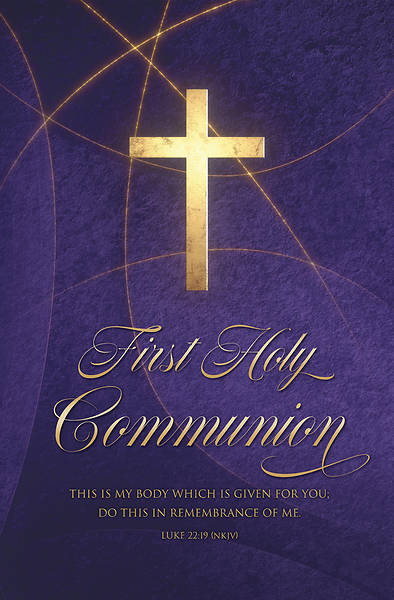 Picture of Do This In Remembrance Of Me First Holy Communion Bulletin (Package of 100)