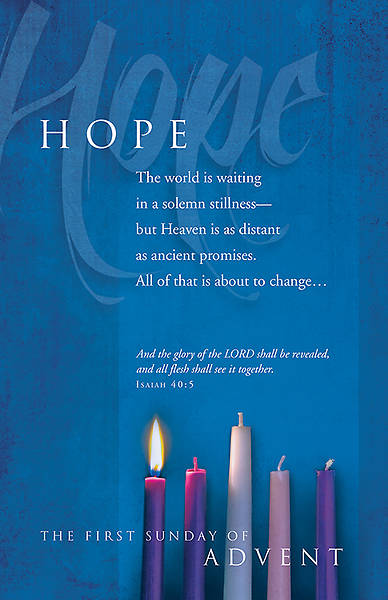 Picture of Advent Hope Bulletin Isaiah 40:5 Regular 8.5" x 11" (Package of 100) - WEEK 1