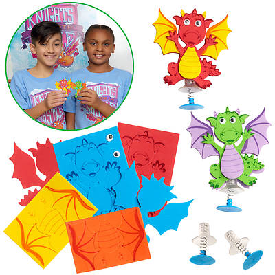 Picture of Vacation Bible School (VBS) 2020 Knights of North Castle Dragon Jump Ups (Pkg of 12)