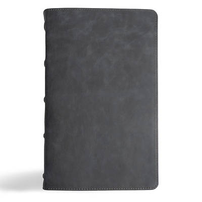 Picture of CSB Single-Column Personal Size Bible, Holman Handcrafted Collection, Premium Marbled Slate Calfskin