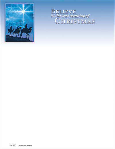 Picture of Believe Christmas Stationery
