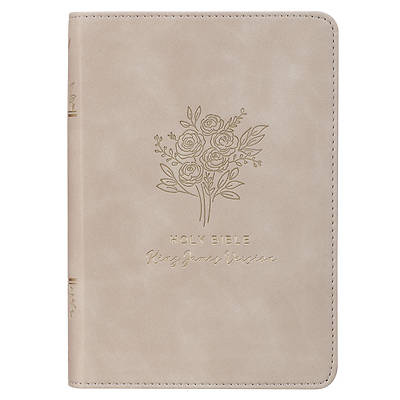 Picture of KJV Bible Compact Faux Leather Taupe