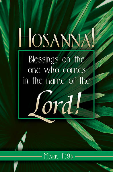 Picture of Blessings on the One Palm Sunday Bulletin (Pkg of 50)