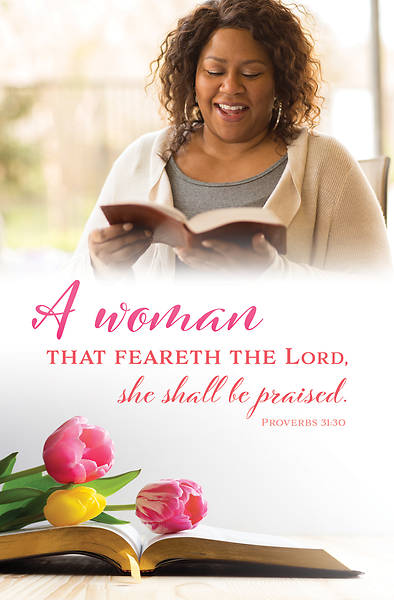 Picture of A Woman That Feareth the Lord Bulletin (Package of 100)