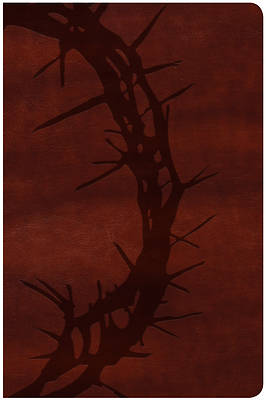 Picture of KJV Large Print Personal Size, Brown Crown of Thorns Leathertouch, CBA Edition