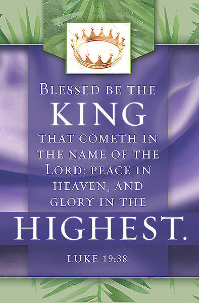 Picture of Glory In The Highest Palm Sunday Bulletin Pkg of 100