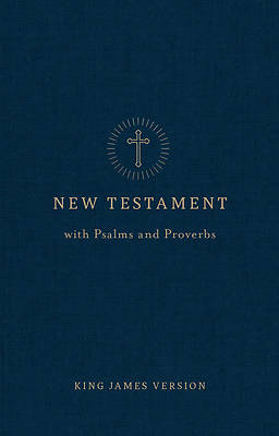 KJV Pocket New Testament with Psalms and Proverbs, Navy Trade Paper