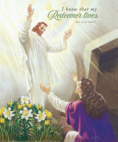 Picture of My Redeemer Lives Easter Legal Size Bulletin
