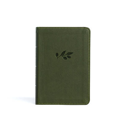 Picture of NASB Large Print Compact Reference Bible, Olive Leathertouch