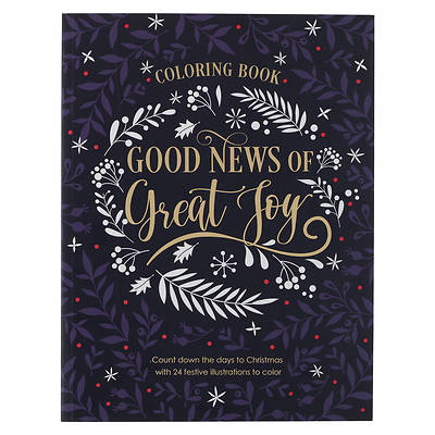 Picture of Good News of Great Joy Christmas Coloring Book for Women and Teens with Christian Scripture