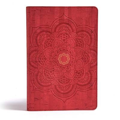 Picture of CSB Essential Teen Study Bible, Red Flower Cork Leathertouch