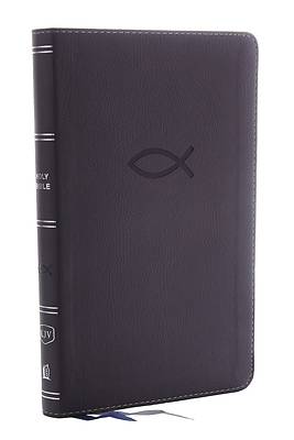 Picture of KJV Thinline Bible Youth Edition, Leathersoft, Gray, Red Letter Edition, Comfort Print