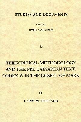 Picture of Text-Critical Methodology and the Pre-Caesarean Text