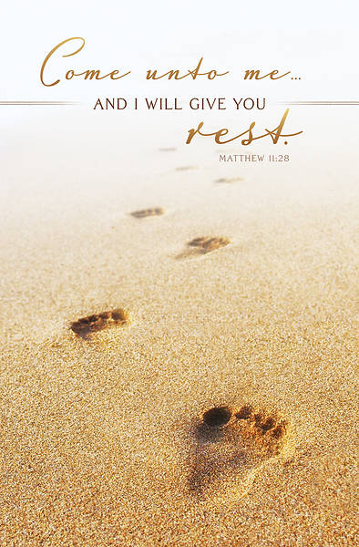 Picture of I Will Give You Rest Funeral Bulletin (Package of 100)