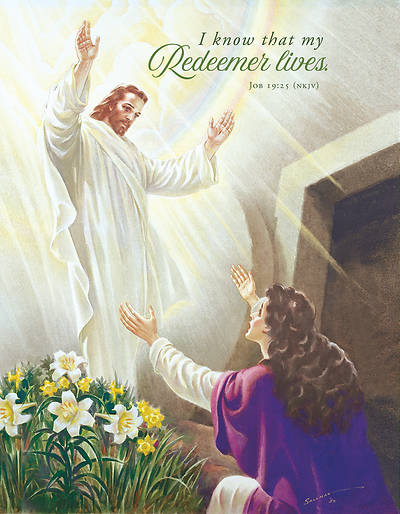 Picture of My Redeemer Lives Easter Tabloid Size Bulletin