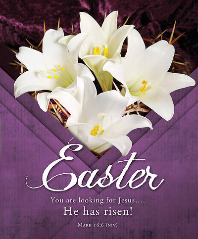 Picture of He Has Risen Easter Legal Size Bulletin