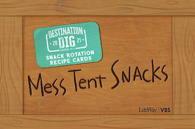 Picture of Vacation Bible School VBS 2021 Destination Dig Unearthing the Truth About Jesus Snack Rotation Recipe Cards