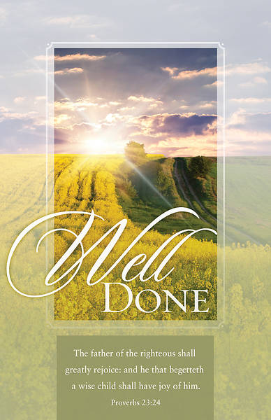 Picture of Well Done Funeral Regular Size Bulletin